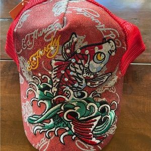 Designer Trucker Hat by Ed Hardy Vintage Tattoo Wear